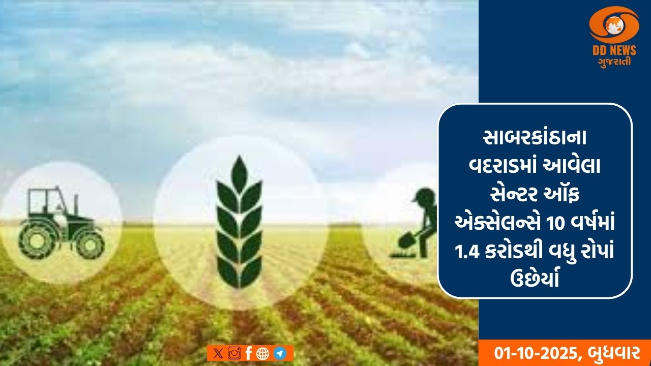 ગુજરાતના બાગાયત ક્ષેત્રે ખુલી નવી ક્ષિતિજો: સેન્ટર ઑફ એક્સેલન્સ નવીનતાની સાથે આત્મનિર્ભરતાને આપી રહ્યા છે પ્રોત્સાહન