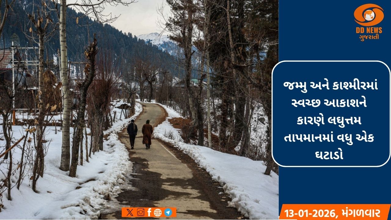 જમ્મુ-કાશ્મીરમાં ઠંડીનો કહેર, શ્રીનગરમાં તાપમાન માઈનસ 4.9 ડિગ્રી નોંધાયુ