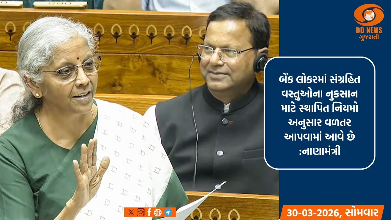 નાણામંત્રીએ ખુલાસો કર્યો કે લોકરમાં સંગ્રહિત વસ્તુઓ માટે વીમાની આપવામાં આવે છે ખાતરી 