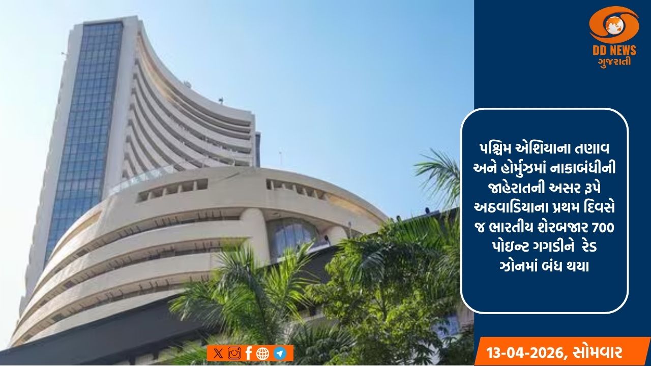 પશ્ચિમ એશિયામાં તણાવની અસર: શેરબજારમાં 702 પોઈન્ટનો કડાકો, સોના-ચાંદીના ભાવમાં પણ ઘટાડો
