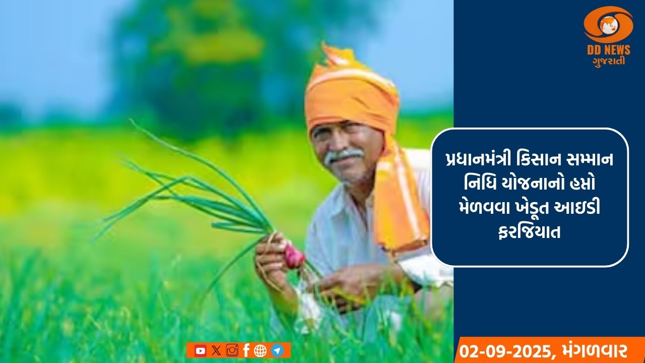 પ્રધાનમંત્રી કિસાન સમ્માન નિધિ યોજનાનો 21મો હપ્તો મેળવવા ખેડૂત આઇડી (ફાર્મર રજીસ્ટ્રી) ફરજિયાત