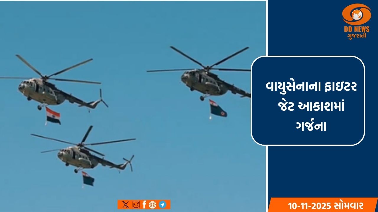 બ્રહ્મપુત્ર નદી પર ભવ્ય ફ્લાયપાસ્ટ, જેમાં વાયુસેનાના ફાઇટર જેટે કરી આકાશમાં ગર્જના 