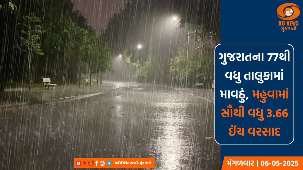 ગુજરાતના 77થી વધુ તાલુકામાં માવઠું, મહુવામાં સૌથી વધુ 3.66 ઈંચ વરસાદ