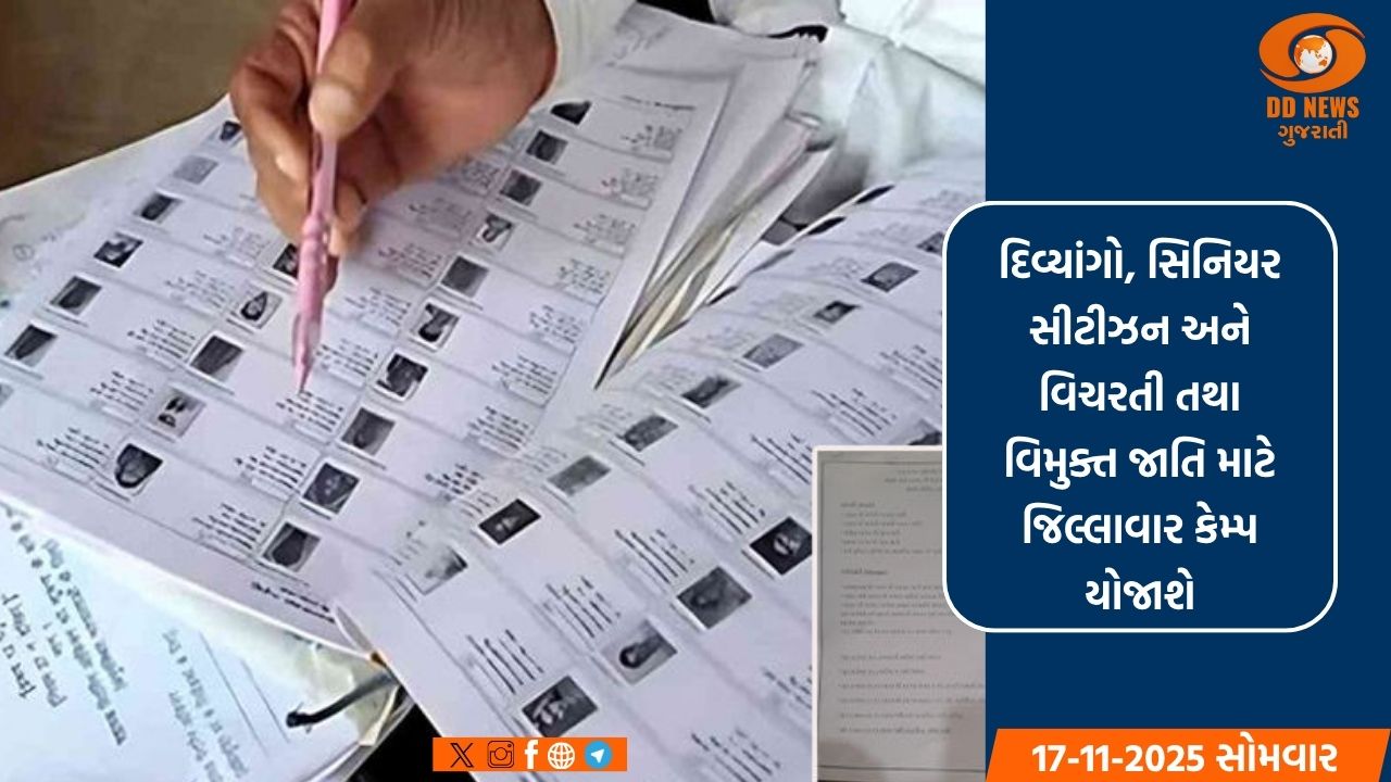 મતદાર યાદી સુધારણા ઝુંબેશ: દિવ્યાંગો, સિનિયર સિટીઝન્સ માટે વિશેષ કેમ્પનું આયોજન થશે