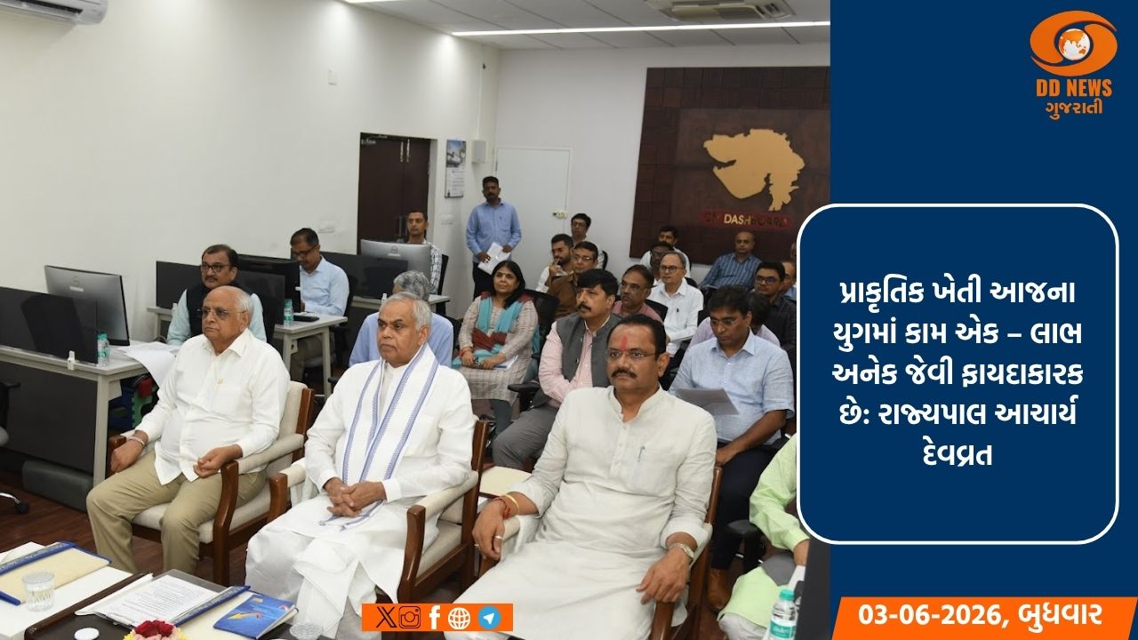 પ્રાકૃતિક ખેતી આજના યુગમાં કામ એક – લાભ અનેક જેવી ફાયદાકારક છે: રાજ્યપાલ આચાર્ય દેવવ્રત