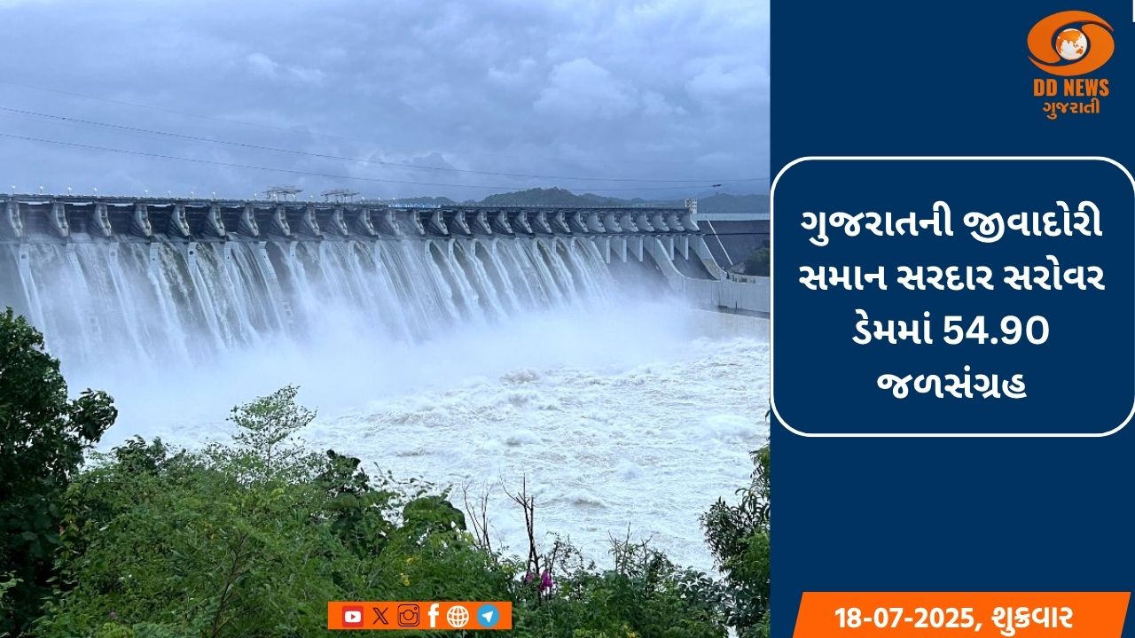 રાજ્યમાં સાર્વત્રિક વરસાદના પરીણામે 206 ડેમો પૈકી કુલ 26 ડેમ સંપૂર્ણ ભરાયા