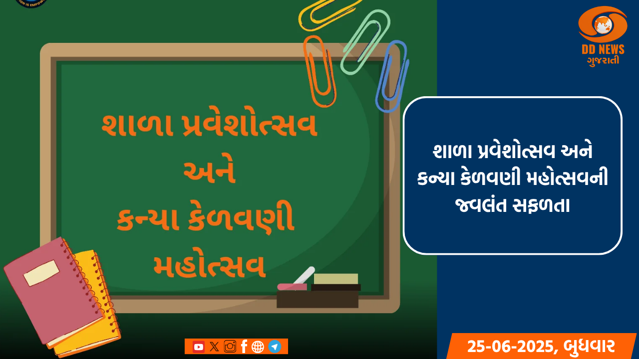 શાળા પ્રવેશોત્સવની જ્વલંત સફળતાના પરિણામે ગુજરાતમાં શિક્ષણ ક્ષેત્રે ક્રાંતિ 
