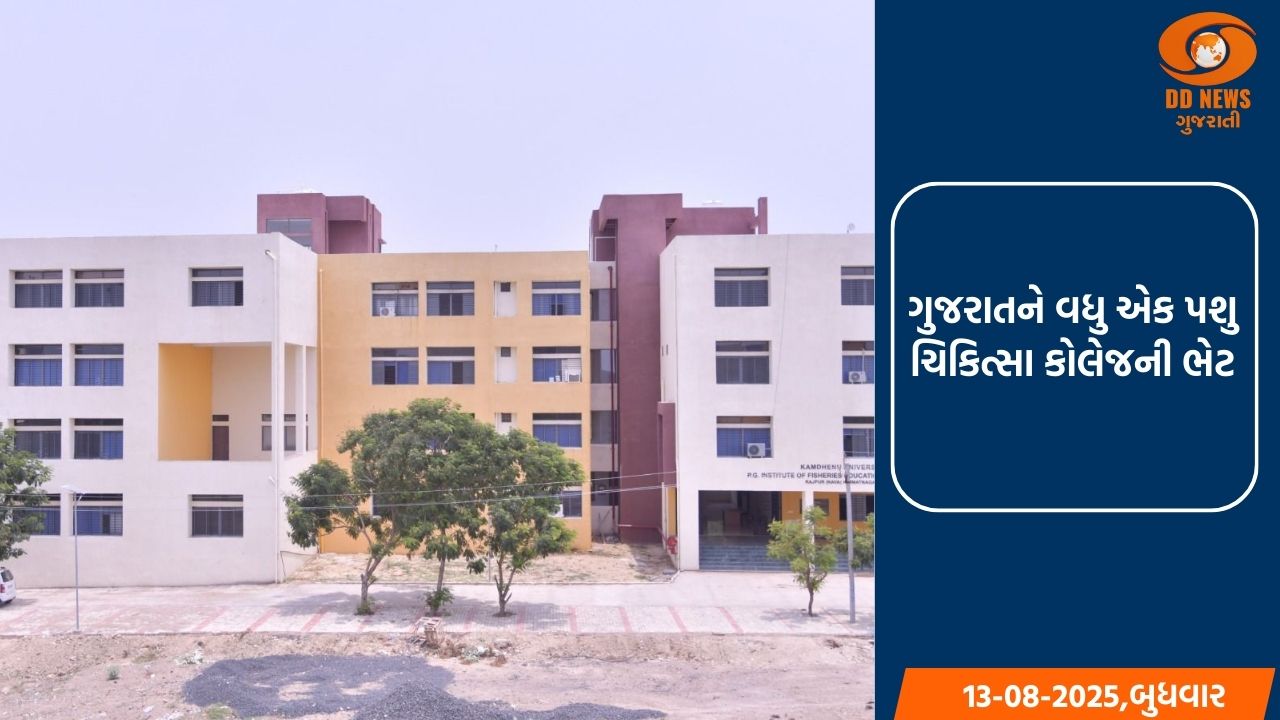 ગુજરાતને વધુ એક પશુ ચિકિત્સા કોલેજની ભેટ: હિંમતનગરમાં 80 સીટ પર પ્રવેશ શરૂ થશે