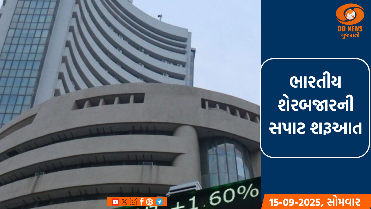 ભારતીય શેરબજારની સપાટ શરૂઆત