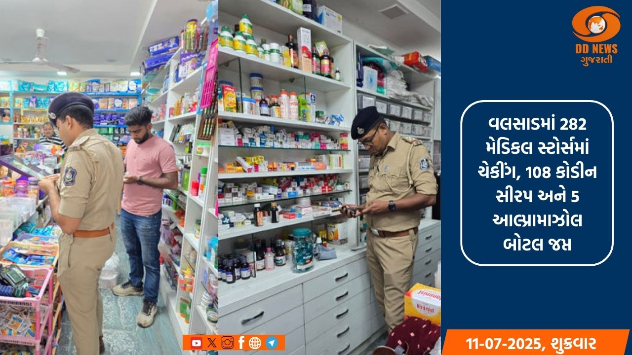 રાજ્યભરના મેડિકલ સ્ટોર્સમાં ગુજરાત પોલીસનું મેગા ચેકીંગ, NDPSના કેસ સહિત કુલ 45 કેસ દાખલ