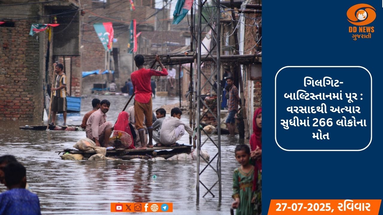 પાકિસ્તાનમાં વરસાદે તબાહી મચાવી, 10ના મોત, 4 ઘાયલ