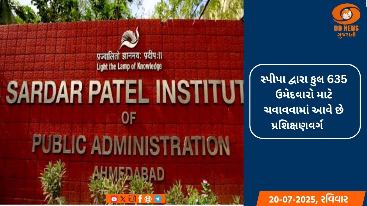 સ્પીપા દ્વારા UPSC તાલીમ વર્ગમાં પ્રવેશ માટે લેવાયેલ પરીક્ષાને મળેલ બહોળો પ્રતિભાવ