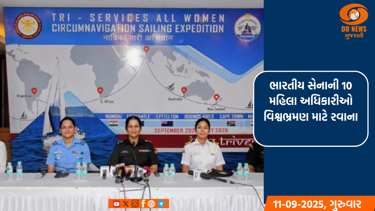 ભારતીય સેનાની 10 મહિલા અધિકારીઓ વિશ્વભ્રમણ માટે રવાના: ઇતિહાસ રચશે
