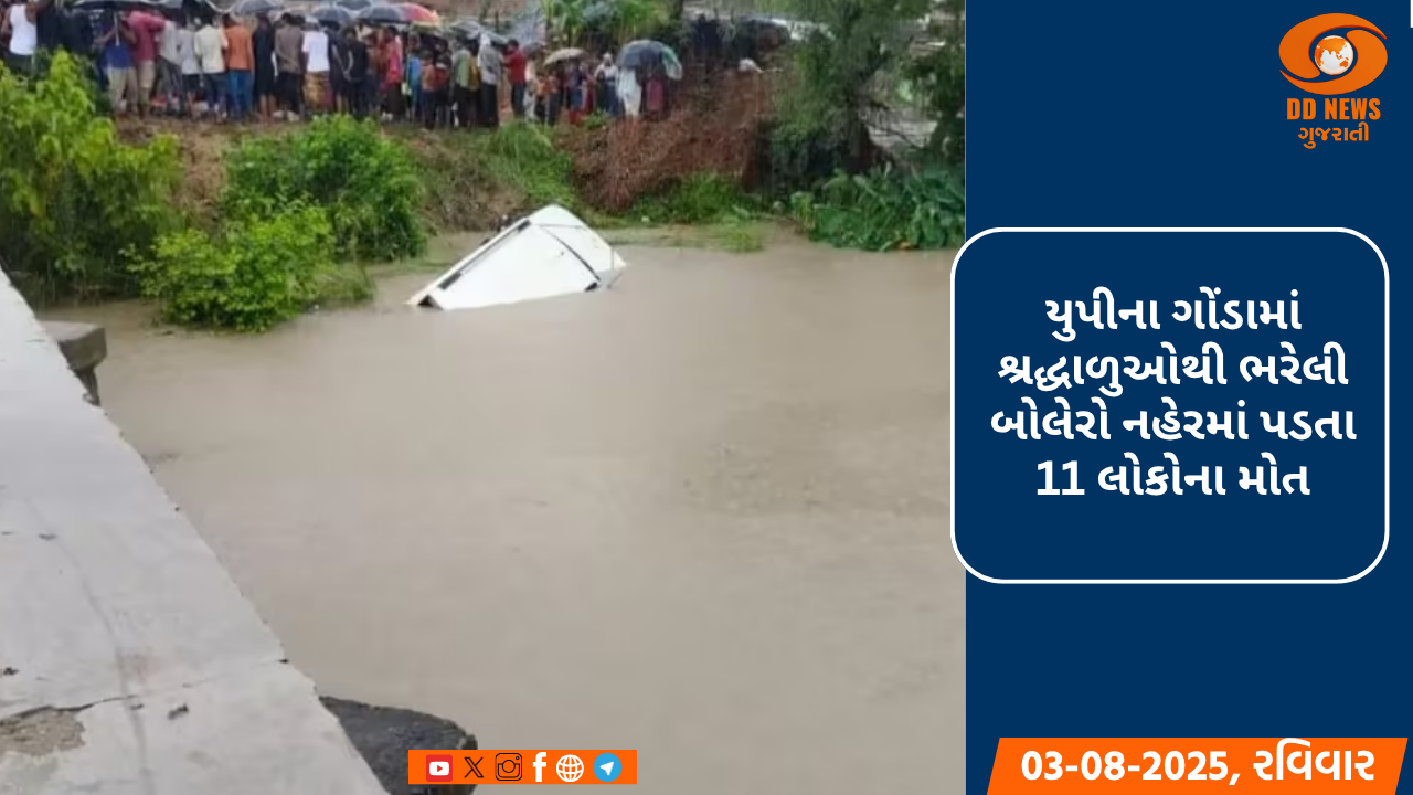 યુપીના ગોંડામાં શ્રદ્ધાળુઓથી ભરેલી બોલેરો નહેરમાં પડી, 11 લોકોના મોત