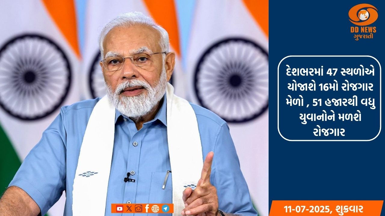 પીએમ મોદી આવતીકાલે 51 હજારથી વધુ નિમણૂક પત્રોનું વિતરણ કરશે