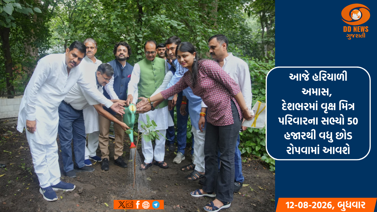 આજે હરિયાળી અમાસ, દેશભરમાં વૃક્ષ મિત્ર પરિવારના સભ્યો 50 હજારથી વધુ છોડ રોપવામાં આવશે