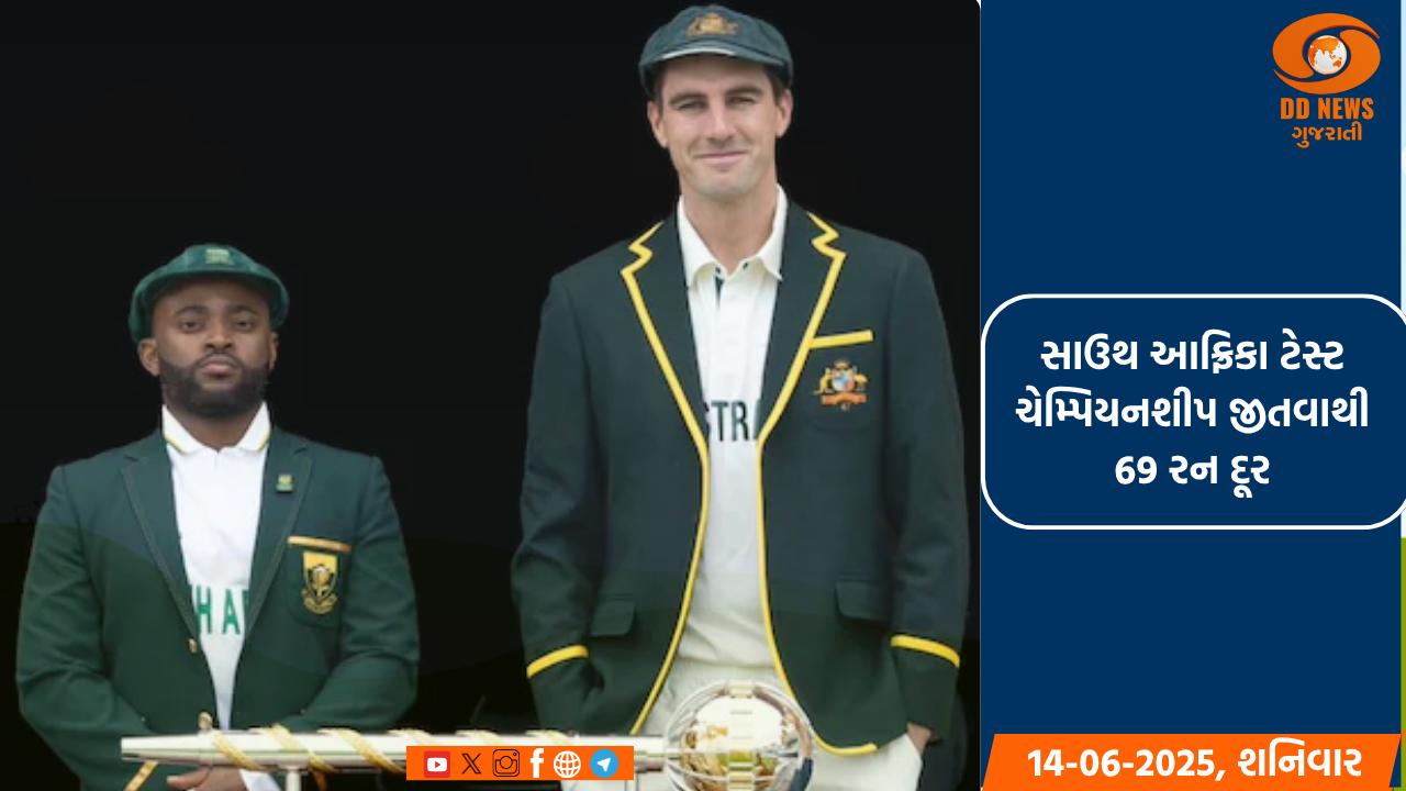 એડન માર્કરામની સદી અને ટેમ્બા બાવુમાની અડધી સદીની મદદથી દક્ષિણ આફ્રિકા ટેસ્ટ ચેમ્પિયન બનવાની નજીક 