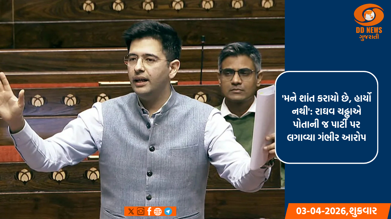 'મને શાંત કરવામાં આવ્યો છે, હાર્યો નથી', રાઘવ ચઢ્ઢાએ પોતાની જ પાર્ટી પર લગાવ્યા ગંભીર આરોપ