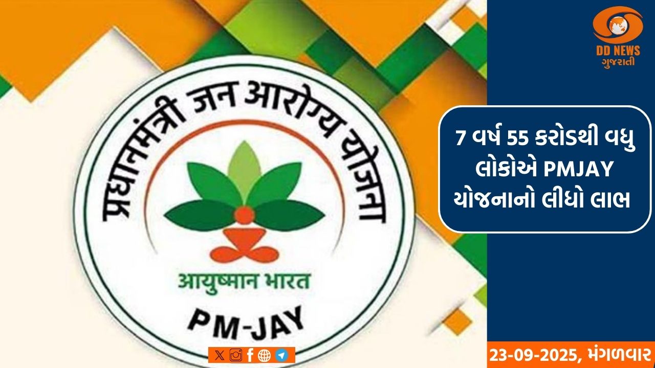7 વર્ષ 55 કરોડથી વધુ લોકોએ PMJAY યોજનાનો લીધો લાભ 
