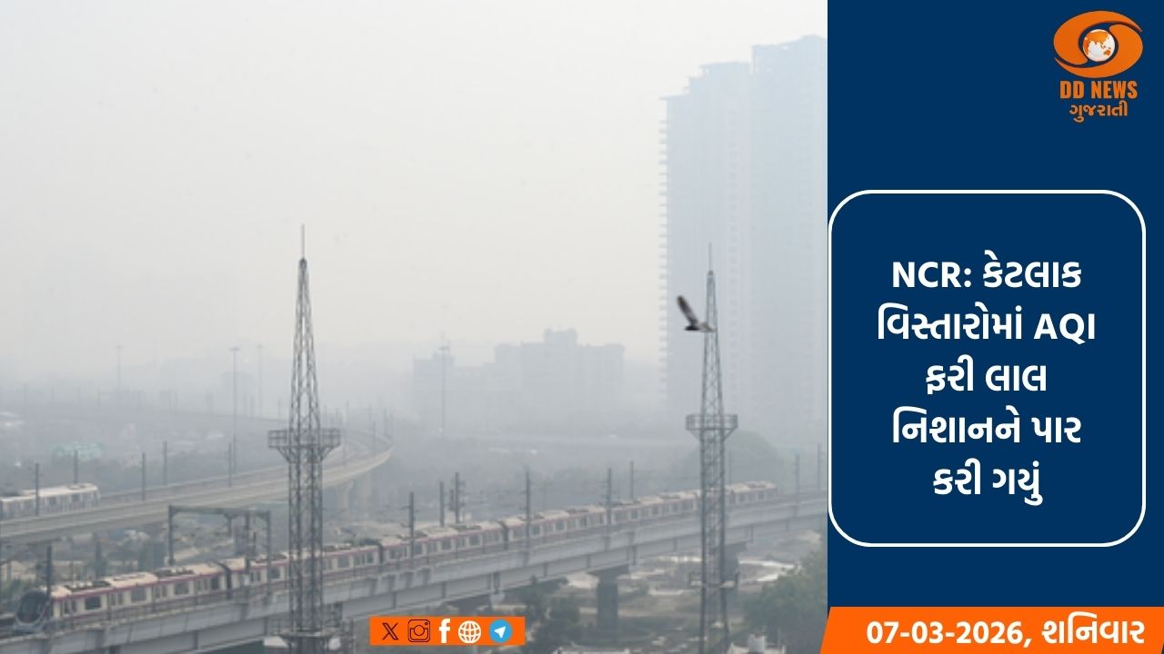 NCR: કેટલાક વિસ્તારોમાં AQI ફરી લાલ નિશાનને પાર કરી ગયું છે, મહત્તમ અને લઘુત્તમ તાપમાનમાં વધારો થશે
