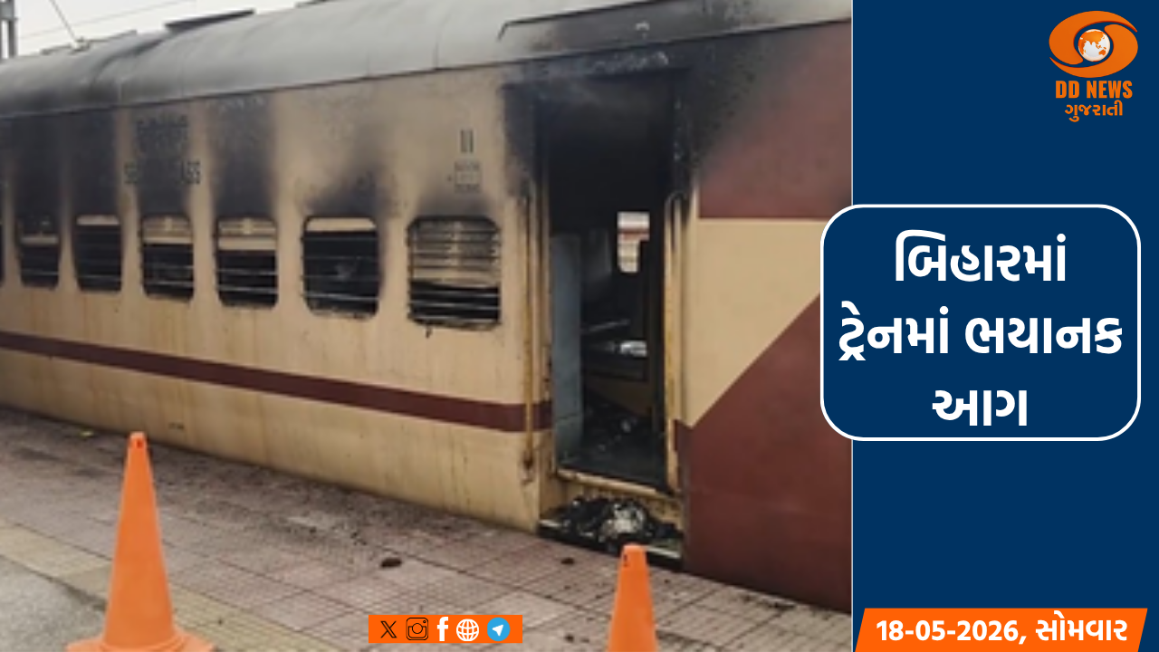 બિહારમાં પેસેન્જર ટ્રેનમાં ભયંકર આગ લાગતા કોચ બળીને ખાખ, મુસાફરોનો આબાદ બચાવ