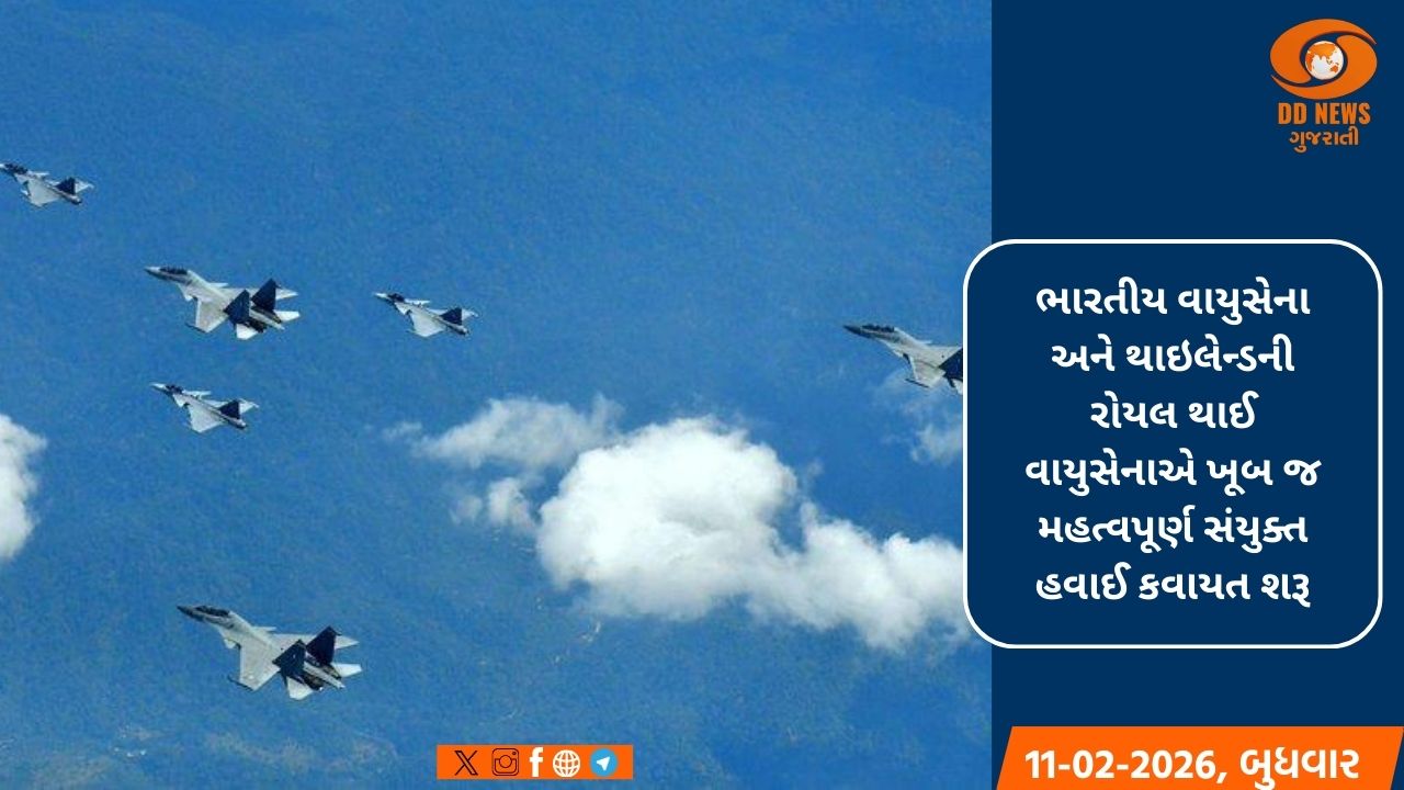 ભારતીય વાયુસેના અને થાઇલેન્ડ હવાઈ કવાયત કરે છે, સુખોઈ અને ગ્રીપેન આકાશમાં કરે છે શક્તિ પ્રદર્શન  