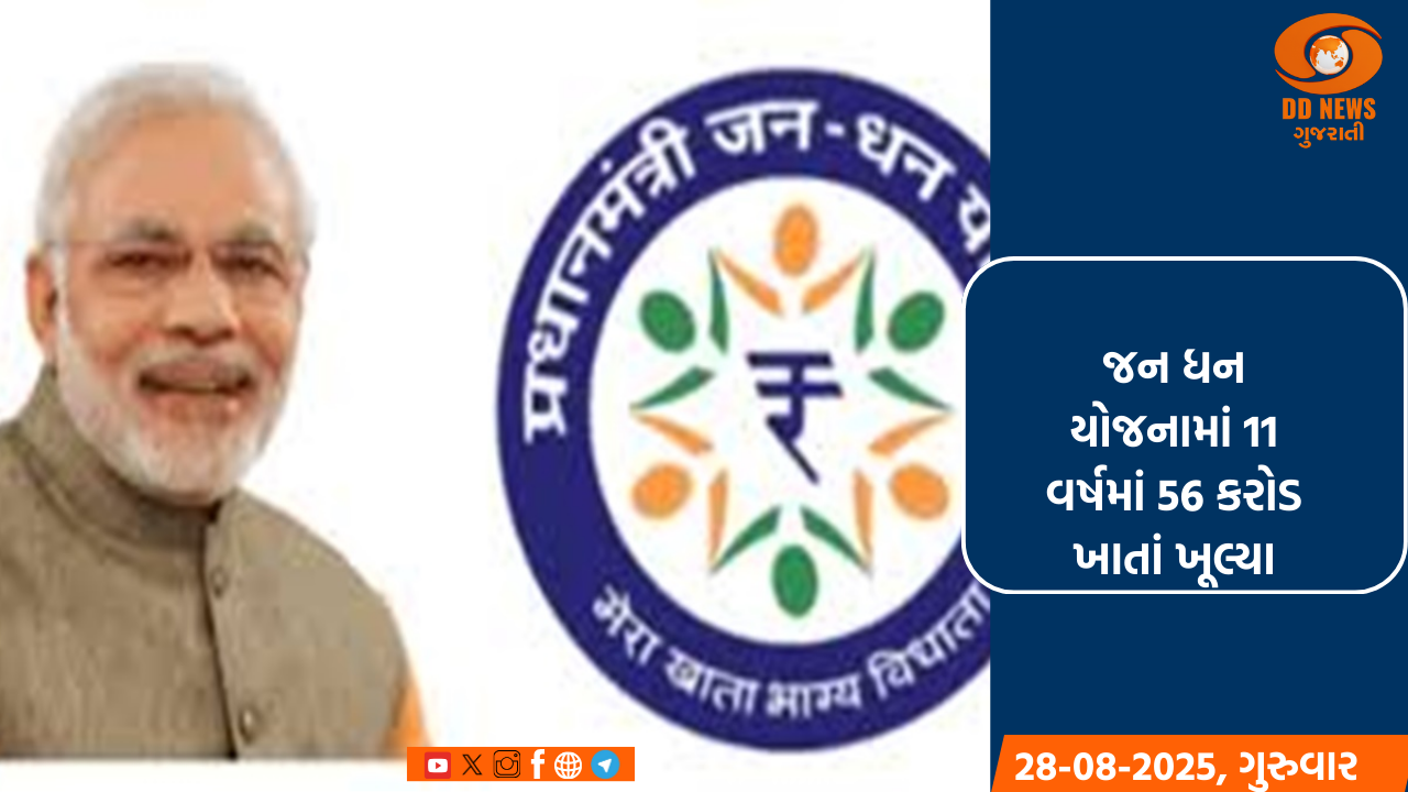 જન ધન યોજનામાં મોટી સફળતા: 11 વર્ષમાં અધધ 56 કરોડ ખાતા ખૂલ્યાં