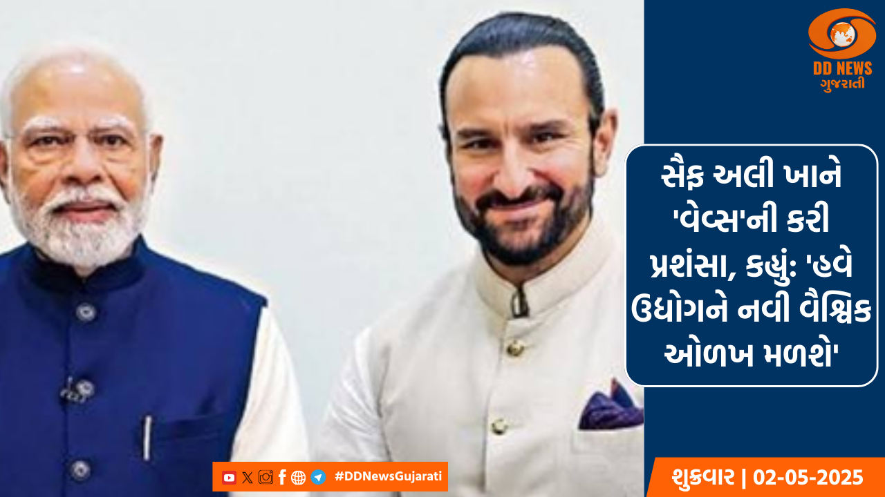 સૈફ અલી ખાને 'વેવ્સ'ની પ્રશંસા કરી, કહ્યું: 'હવે ઉદ્યોગને નવી વૈશ્વિક ઓળખ મળશે'