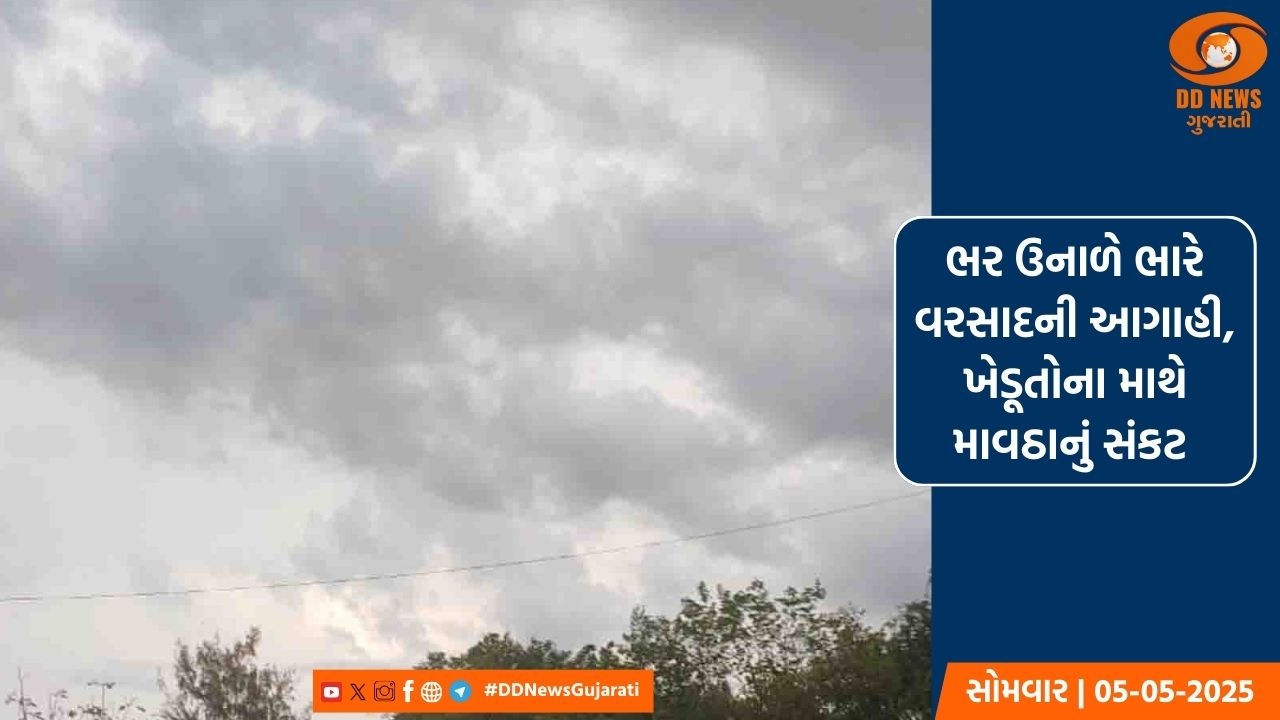 ભર ઉનાળે ભારે વરસાદની આગાહી, ખેડૂતોના માથે માવઠાનું સંકટ 