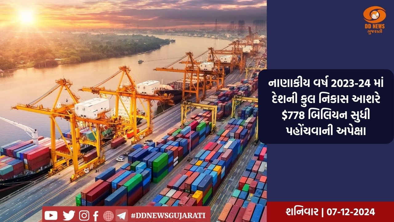 ભારતે 10 વર્ષમાં કુલ નિકાસમાં 67 ટકાની જબરદસ્ત વૃદ્ધિ હાંસલ કરી છે