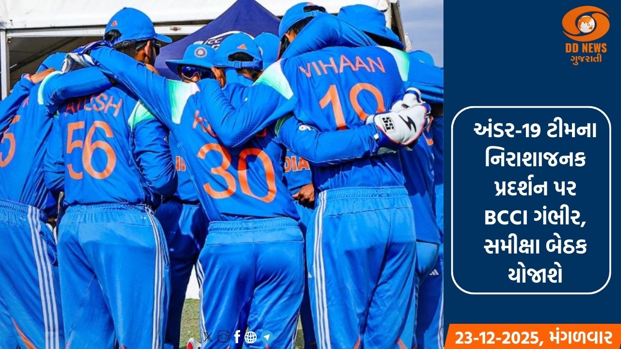 અંડર-19 ટીમના નિરાશાજનક પ્રદર્શન પર BCCI ગંભીર, સમીક્ષા બેઠક યોજાશે