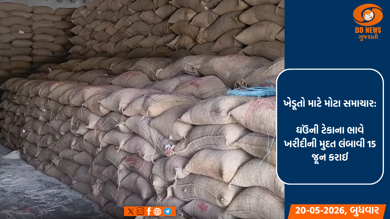 ખેડૂતો માટે મોટા સમાચાર: ઘઉંની ટેકાના ભાવે ખરીદીની મુદત લંબાવી 15 જૂન કરાઈ