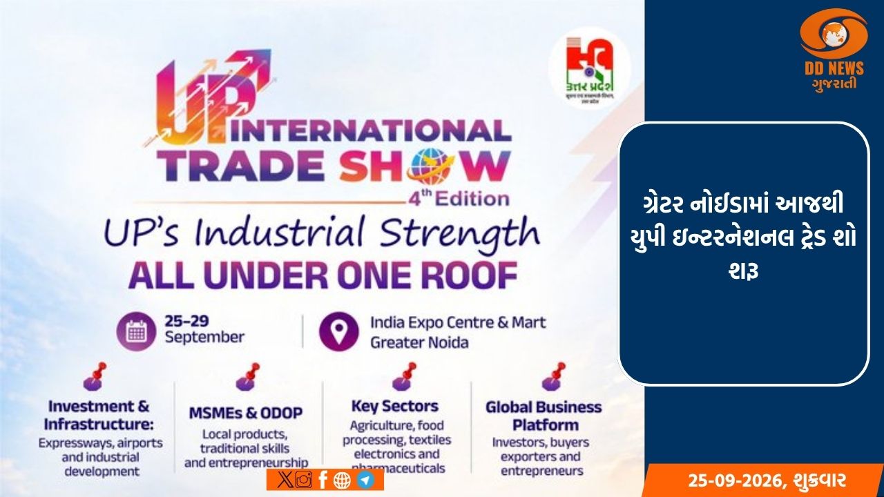 ગ્રેટર નોઈડામાં આજથી યુપી ઇન્ટરનેશનલ ટ્રેડ શો શરૂ