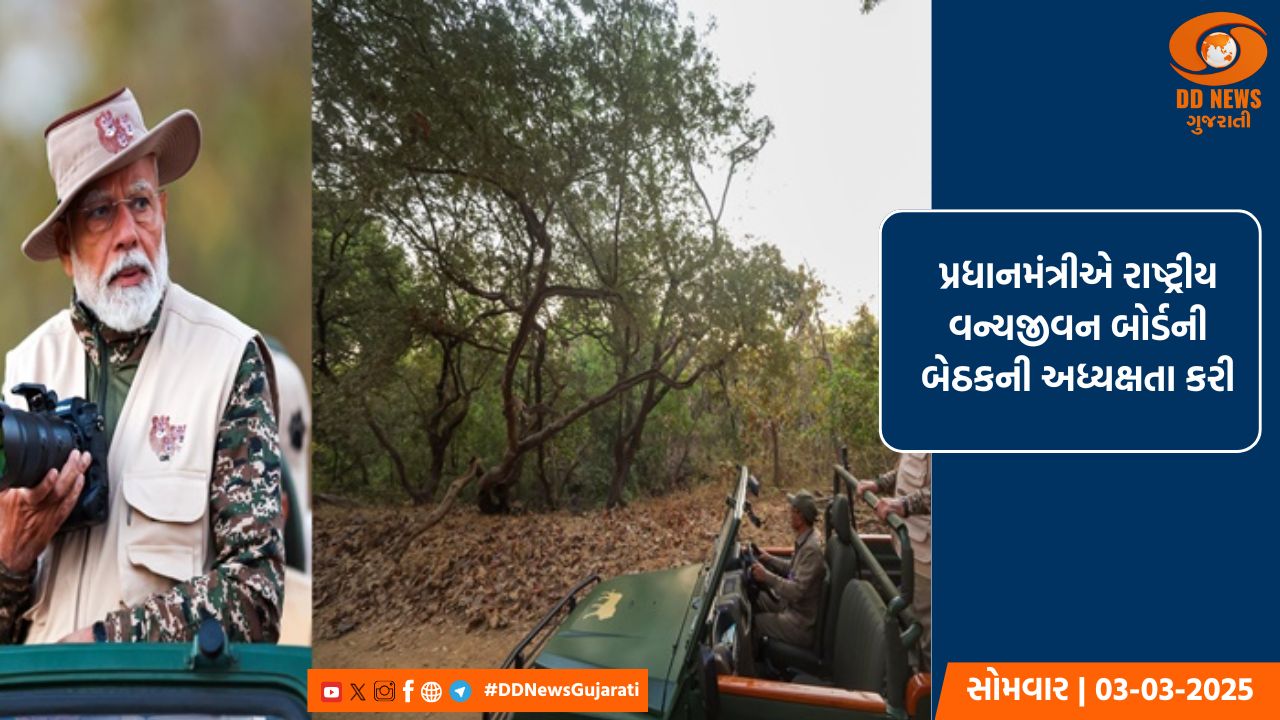 પ્રધાનમંત્રીએ રાષ્ટ્રીય વન્યજીવન બોર્ડની બેઠકની અધ્યક્ષતા કરી