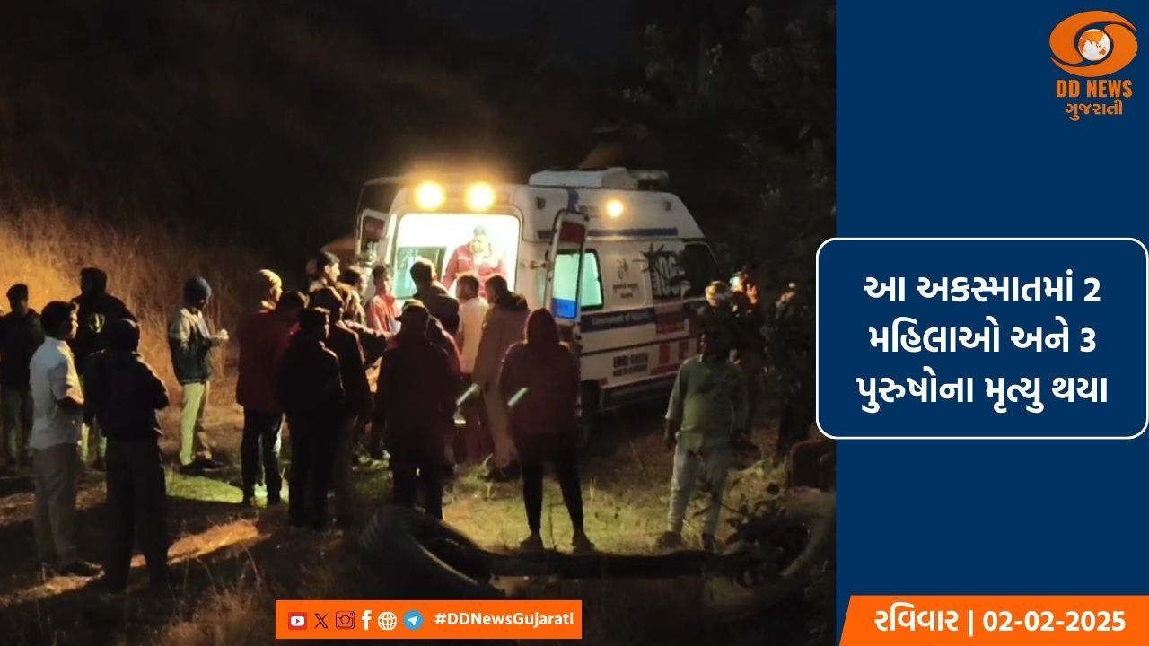 સાપુતારામાં ચારધામ યાત્રાએથી પરત આવતી બસ ખીણમાં પડી, 5 યાત્રીઓનું મૃત્યુ