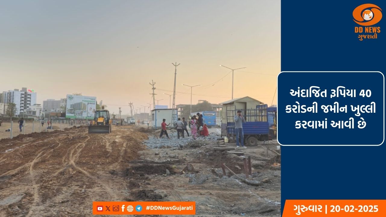 ગાંધીનગર મહાનગરપાલિકા દ્વારા પેથાપુરના વર્ષો જૂના દબાણો દૂર કરવામાં આવ્યા