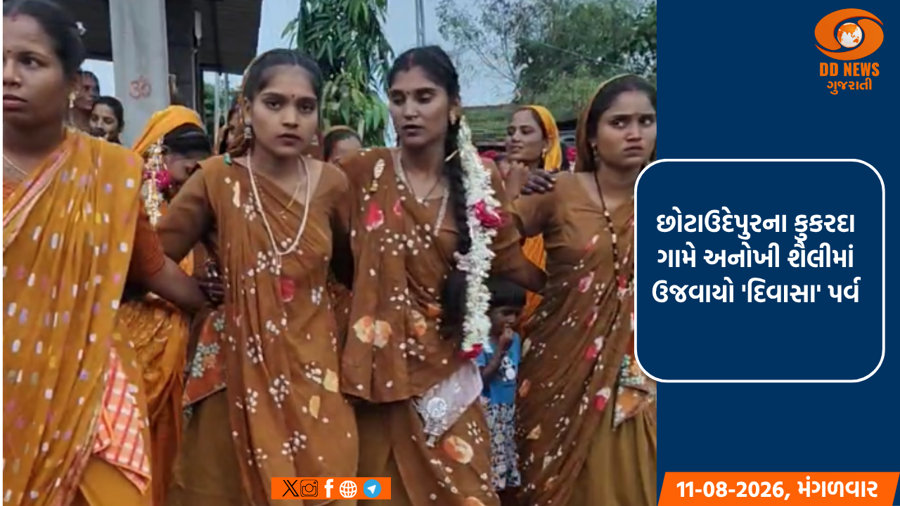 છોટાઉદેપુરના કુકરદા ગામે અનોખી શૈલીમાં ઉજવાયો 'દિવાસા' પર્વ