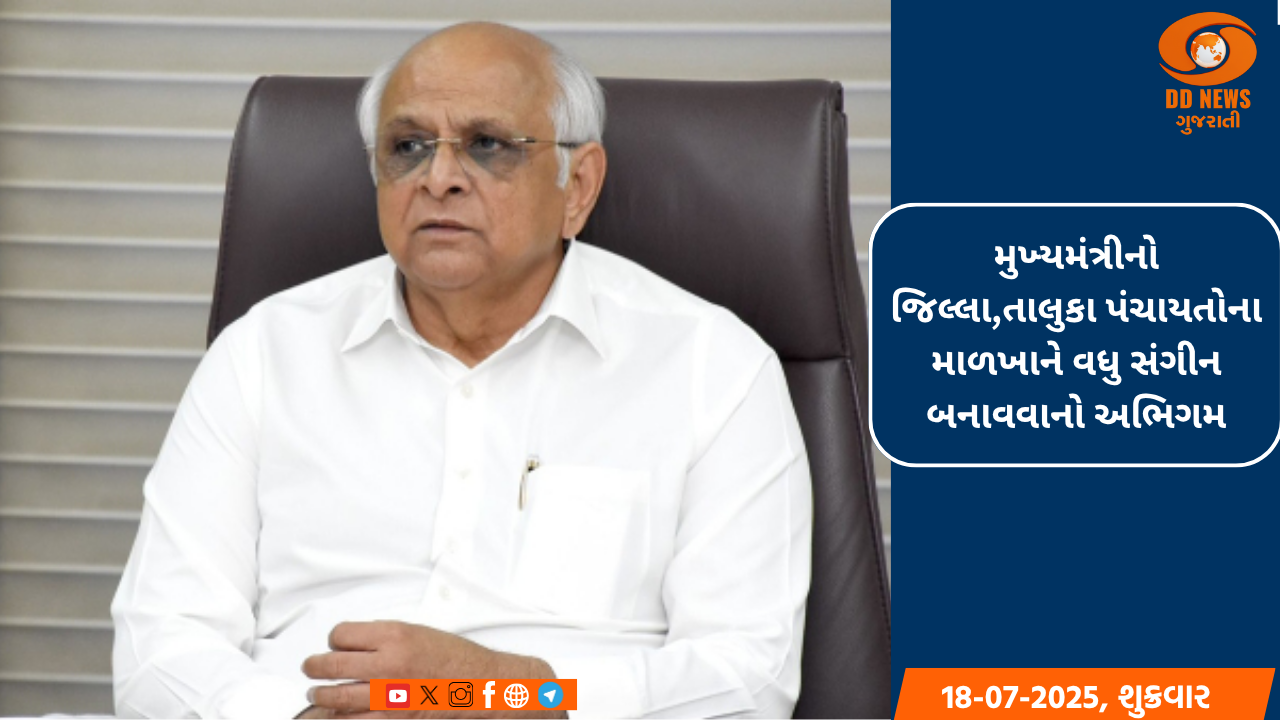 મુખ્યમંત્રીનો જિલ્લા-તાલુકા પંચાયતોના માળખાને વધુ સંગીન બનાવવાનો અભિગમ
