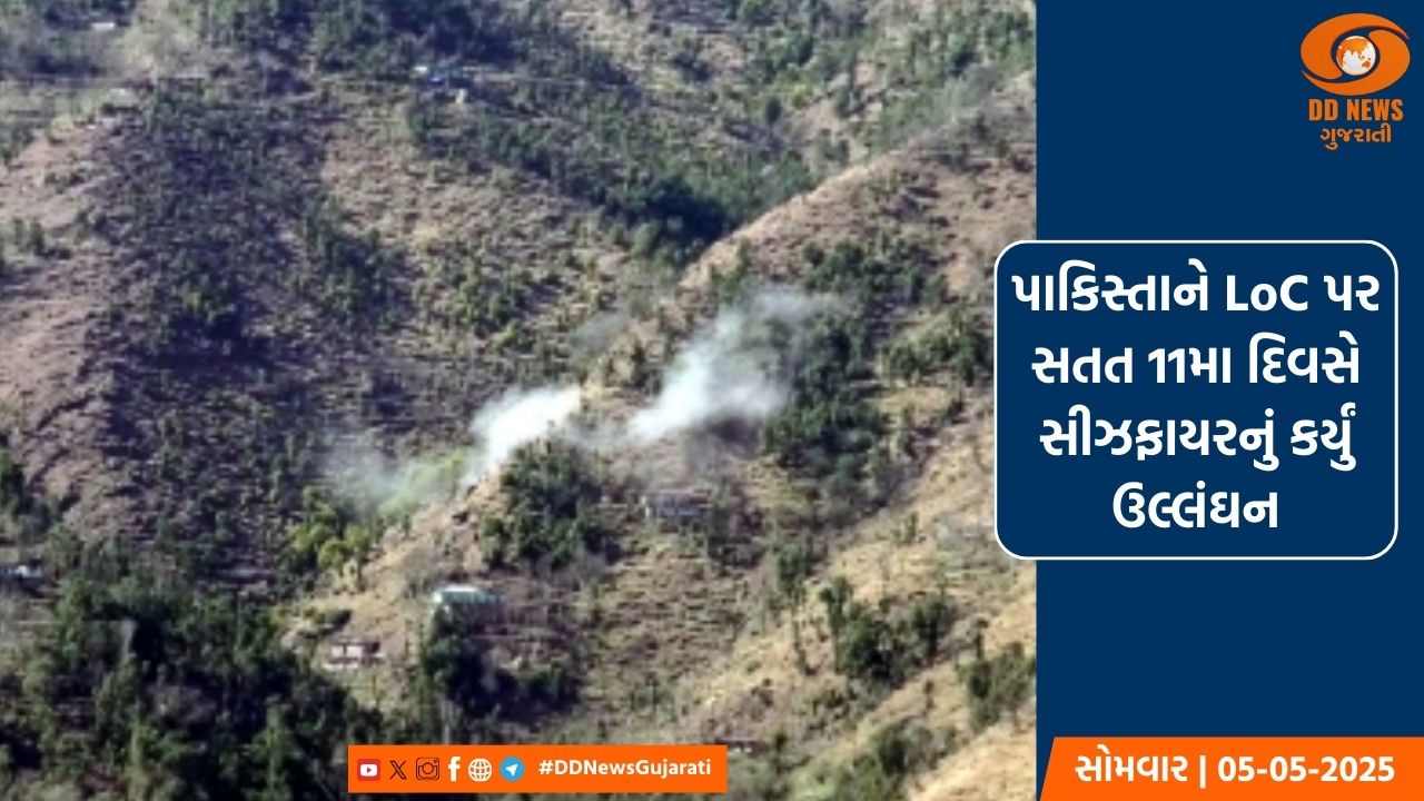 પાકિસ્તાને LoC પર સતત 11મા દિવસે સીઝફાયરનું કર્યું ઉલ્લંઘન