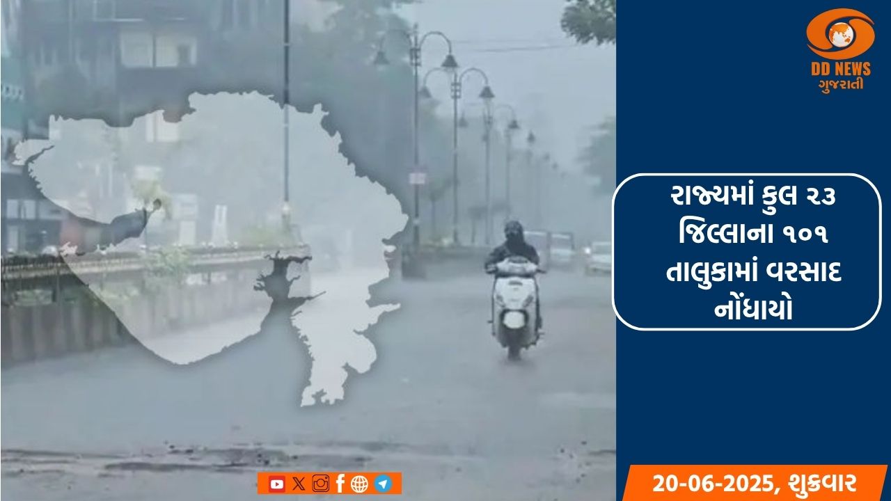 ગુજરાતના 87 તાલુકાઓમાં ધીમી ધારે વરસાદ, ખેડૂતોમાં આનંદ છવાયો