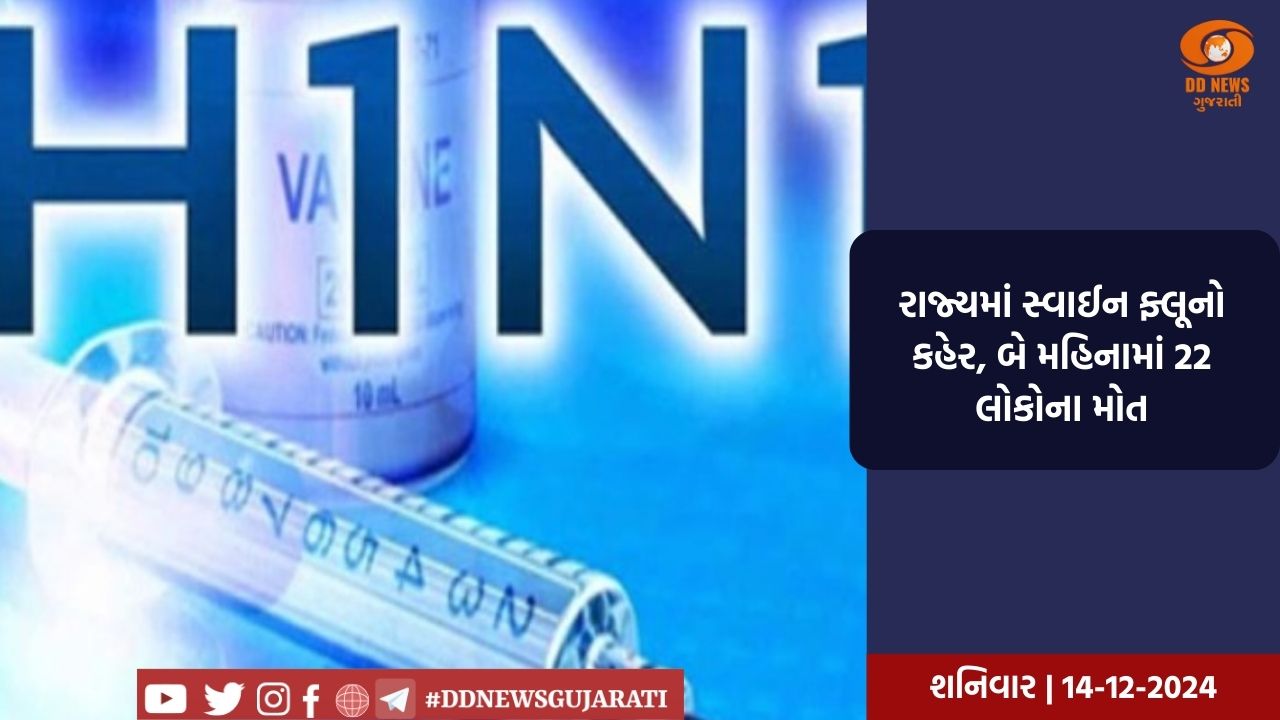 રાજ્યમાં સ્વાઈન ફ્લૂનો કહેર, બે મહિનામાં 22 લોકોના મોત